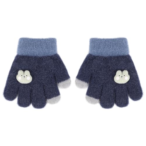 Zibuyu® Baby Knitted Hand Gloves, Soft Winter Mittens, Blue, 0-3 Years Deal