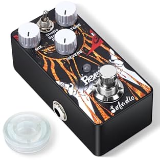 [7-Mode Effects]: Room, Hall, Church, Spring, Plate, Studio and Mod [Digital Circuit Design]: True bypass design delivers a transparent tone [Durable]: Whole Aluminium-alloy, Classic, stable and strong [Easy to Use]: LED indicator shows the working s...