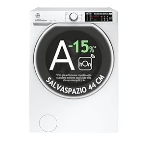 Hoover HW4 27AMC7/1-S Waschmaschine Frontlader, 7 kg, 1200 U/min, Smarte Bedienung mit Wi-Fi und Bluetooth, Active Steam - Dampffunktion, 16 Programme, Weiß