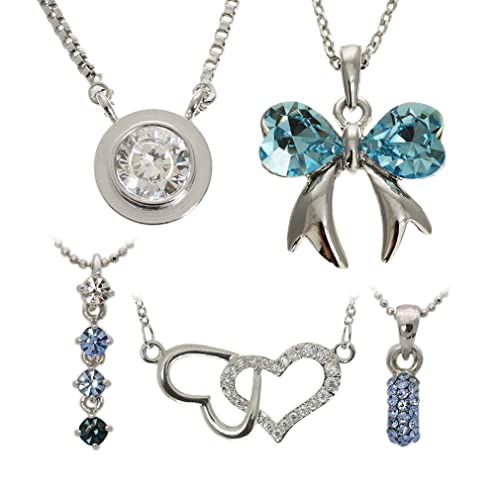 [�f�o���G] [�t�@���V�[] hb ���� 2025 ���f�B�[�X �A�N�Z�T���[ �l�b�N���X ���f�B�[�X 5�_�Z�b�g �V���o�[ �a�����v���[���g ���� �l�C (�V���o�[�u���[)