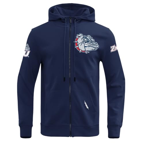Image of Pro Standard Mens College Classic Chenille Cotton Double Knit Full Zip Hoodie