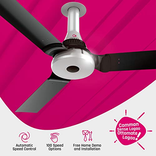 Image of Ottomate Bluetooth Smart Ceiling Fan (Remote Optional) | 3 Blade | 1250 mm | 2 Year Warranty | Cool Siver Color