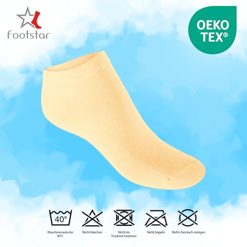 Footstar EVERYDAY! 10 Paar Kinder Sneaker Socken - Pastell 35-38