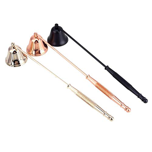 Candle Snuffer - Top Swivel Head - Candle Flame Snuffer - Candle Wick Snuffer Extinguisher - Candle Flame Put Out for Church, Fireplace, Wedding Altar, Tea Light Candle, Gift for Christmas (Copper)