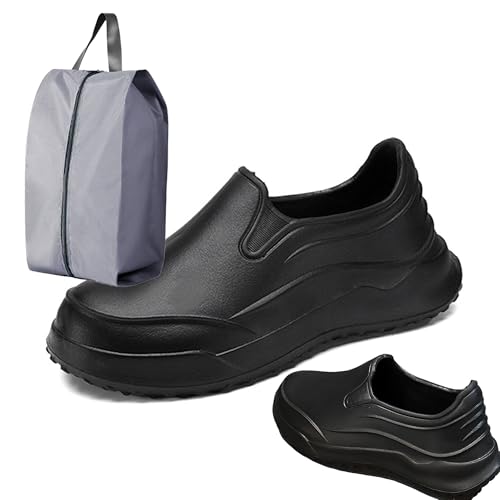 RenDiuJups Zapatos de Chef Hombre Antideslizantes - Zapatos Trabajo Cocina Profesionales, Seguros y Transpirables, Cómodos para Hostelería y Restaurantes(43 EU)