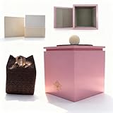 Haustierurne für Hunde, Samt-gefüttert, Premium-Holzurne mit Lied Brokat, Aufbewahrungstasche, Gedenkstätte, Katzen- und Hundeasche-Box