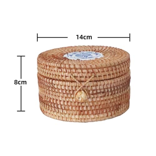 Boîte de rangement pour thé kaki avec couvercle imperméable de table