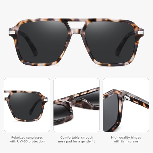 Image of HAOLOTA Polarized Sunglasses Men Women Designer Driving glasses Lightweight UV400 Protection