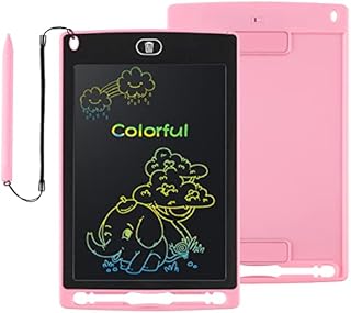 Mardiko LCD Writing Tablet 8.5 Inch Colorful Drawing Tablet Kids Doodle Scribbler Pad Graphics Boards Lock-Key Erasable Drawing Pad Writing Board for Kids Boys Girls Adults (Purple)