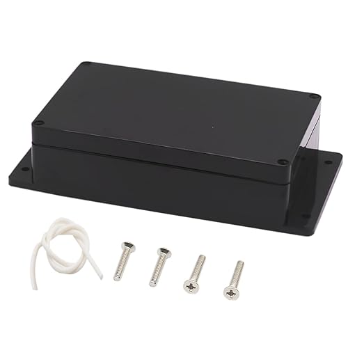 Miniatura 28 de Zulkit Caja de conexiones de plástico ABS a prueba de polvo impermeable IP65 cajas eléctricas universales recinto de proyecto con oído fijo negro