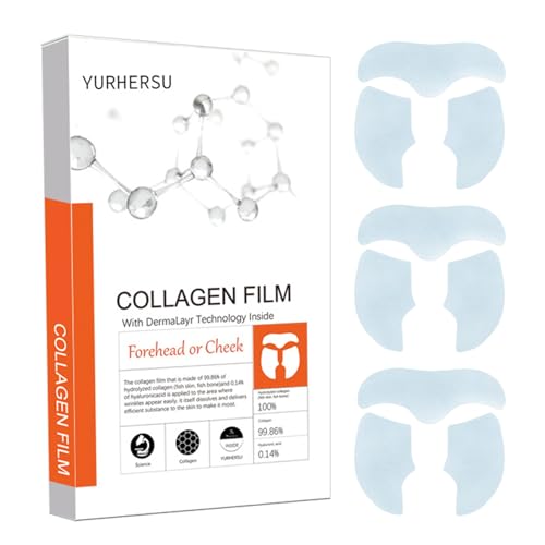 Patches De Colágeno Hidrolizado - Parches De Arrugas De Frente Hidratantes | Masca Facial Nutritiva Y Iluminante Para El Cuidado De La Piel | Masque De Hojas Faciales Su-aves Para Mujeres Para Mujeres