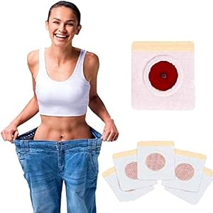 Toppa rimovibile, Slim Patch, adesivo per perdita di peso, bruciatura di grasso sulla pancia, secchio, vita, grasso addominale, anti-cellulite, rimozione rapida e non irritante (60 pezzi)