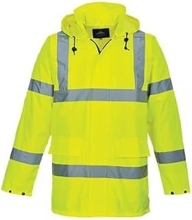 Portwest Parka De Alta Visibilidad Lite Traffic , Tamaño: XXXL, Color: Amarillo, S160YERXXXL