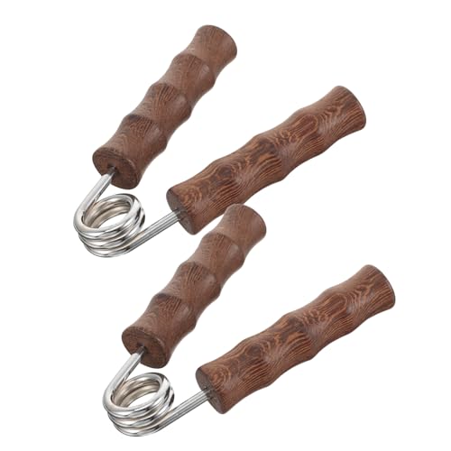 Wooden Hand Gripper Set Finger Exerciser, Pair of Male Adult Finger Strengthener for Hand and Wrist Training, Practical Grip Strength Trainer for Fitness and Rehabilitation Random Color