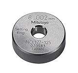 Mitutoyo 177-125 Setting Ring, 8mm Size, 10mm Width, 32mm Outside Diameter, +/-1.5Micrometer Accuracy