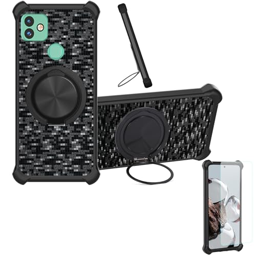 �Ή� Aligator Figi Note 1 �P�[�X Phone Case [1�� 9H+�d�x���� �K���X�t�B����][360°��]���X�^���h�A�}�O�l�b�g��]CX-11-HEI