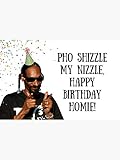 Snoop Dogg Birthday Card/Sticker, Rapper Greeting Card, Meme Greeting Cards Sticker - Sticker Graphic -Stickers for Hydroflask Water Bottles Laptop Computer Skateboard, Waterproof Decal Stickers