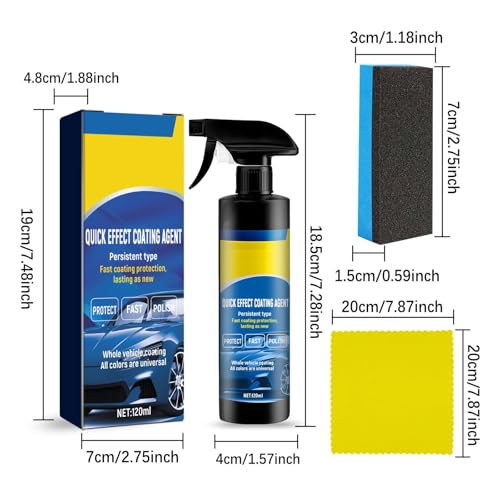 Spray de recubrimiento rápido para autos 3 en 1 miniatura 2