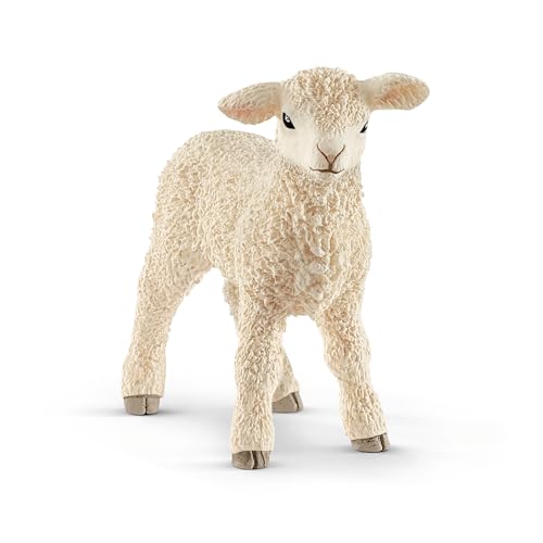 Schleich Farm World, Realistic Farm Animal Toys for Boys and Girls, Baby Lamb Toy Figurine