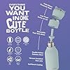 asobu Bestie Bottle Insulated Stainless Steel Water Bottle with Detachable Soft Animal Head Fun Drinking For Kids and Teens with Flexible Reusable Straw 16 Ounce (Cat)