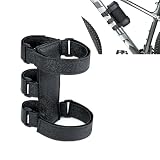 Gseigvee 1 PC Bike Water Bottle Fixing Strap, Multi-Function Bluetooth Speaker Anti-Slip Shock-Absorbing Mounting Bracket, Waterproof Storage Rack with Velcro, Universal for Bike Golf Carts (Black)