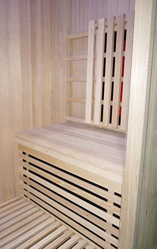 Infrarotkabine Welcon Easytherm Solo aus Hemlock Massivholz für eine Person