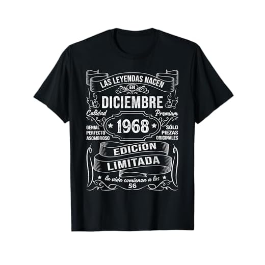 Las Leyendas Nacen Diciembre 1968 Regalo 56 Años Cumpleaños Camiseta