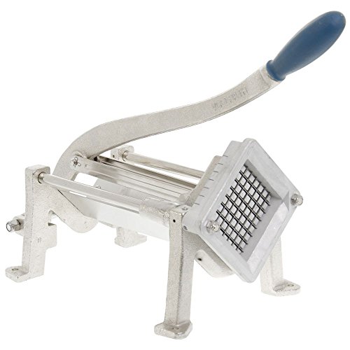 Vollrath 47713 3/8' French Fry Cutter | Manual Vegetable Potato Slicer Dicer with Non-Slip Handle and Base Leg Screw Holes for Restaurant Buffet Cafeteria | 8-1/2'W x 11-1/2'D x 23'H, Stainless Steel