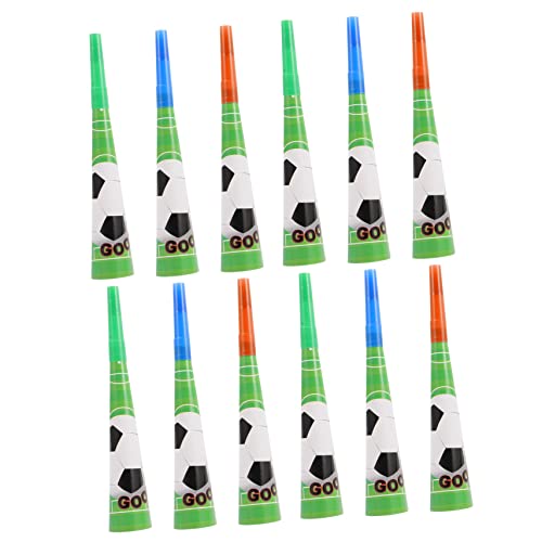 Zerodeko 18 pollici Trombette da Festa Tema Calcio Soffiatori Musicali Plastica Resistenti Compleanni e Feste Sportivo