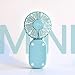 Produktbild ROIY Mini Fan Stumm Kreative USB Lade Fan Mit Falten Tragbare Handheld Studentenwohnheim Desktop Kleinen Fan Tanabata for Freundin Rosa (Color : Blau)