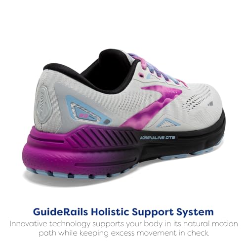 Brooks Brooks Women’s Adrenaline GTS 23 Supportive Running Shoe - Dawn Blue/Purple Cactus/Black - 10 Medium