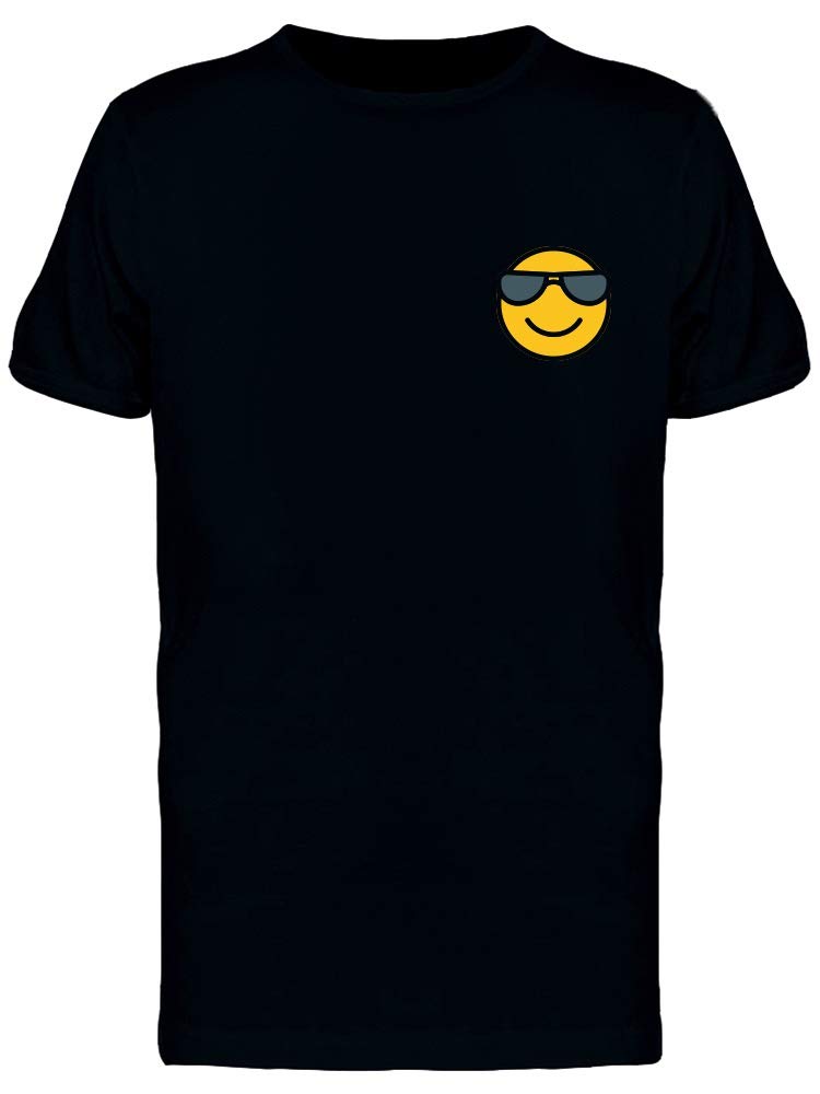 Trendy Sunglasses Emoji Doodle Tee Men's Black