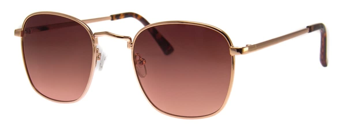 Photo 1 of A.J. Morgan Metal Unisex Vintage Inspired Sunglasses Rectangular Gold 51 Millimeters