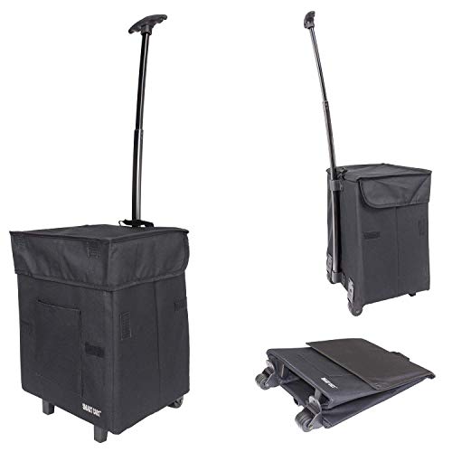 dbest products Smart Cart Rolling Multipurpose Collapsible Basket Scrapbooking Blackout