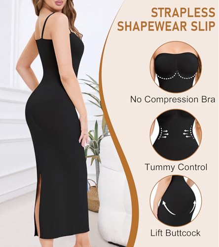 Image of Strapless Slip for Under Dress Long Shapewear Dress for Women Tummy Control