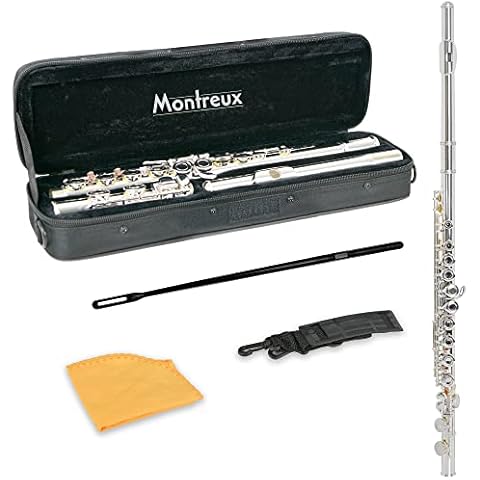 Flauta Estudiantil Montreux Plateada con Estuche Ligero Cover