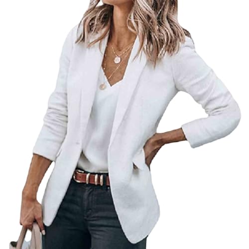 Casual Blazers for Women Open Front Long Sleeve Suit Jackets Business Work Office Blazers Lightweight Jacket Cardigan