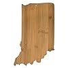 Totally bamboo indiana state shaped bamboo serving cutting board  urban country home decor