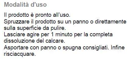 Detergente Bagno Anticalcare Disincrostante Acido Profumato - Allegrini Pronto Bagno - Tanica 5kg