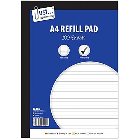 Just Stationery 100 Sheet A4 Refill Pad Cover