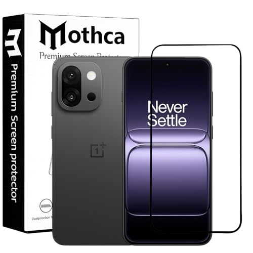 Image of Mothca Military-Grade Tempered Glass Screen Protector Compatible for OnePlus 13S / 13T with Edge to Edge Coverage - Case Friendly, Anti-Scratch & Bubble-Free Installation Kit