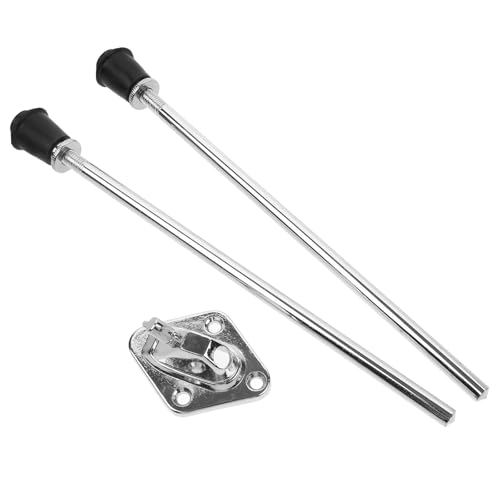 Kisangel Drum Stand Hardware 3Pcs Metal Bracket Set with Base and Straight Legs for Percussion Instruments Drum Kit Accessory Suitable for Performance and Display miniatura 1
