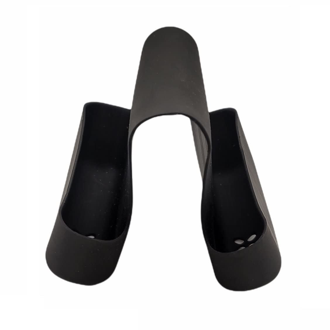 Handy Housewares Sink Caddy Saddle Flexible Sponge Holder - Fits Any Standard Double Kitchen Sink - Black