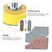 GLEAVI 1Set Industry Sanding Pads with Shank Round Sanding Discs for Drill Grinding Tools Lightweight Sandpaper for Polishing and Sanding Applications