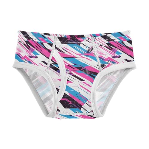 visesunny Boys Cotton Underwear Techno Stripe Pattern Printed Toddler Soft Training Briefs Size 2T-8Y for Kids