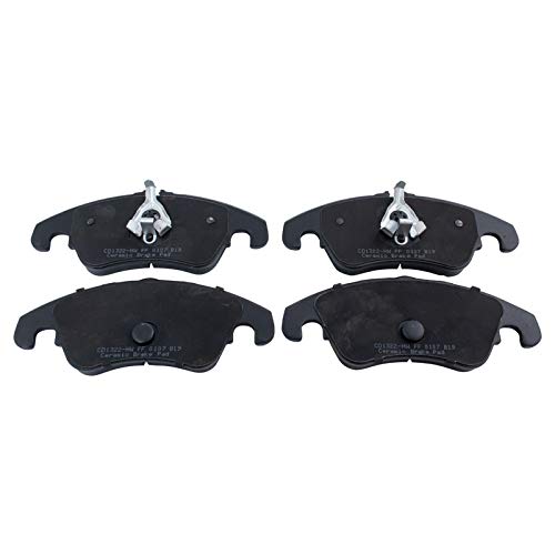 TRQ Front Brake Pads Ceramic Hardware Wear Sensor Compatible with 2008-2018 Audi A4 A4 Quattro A5 A5 Quattro A6 A6 Quattro A7 Quattro allroad Q5 S4 S5 SQ5 S6 S7 by TRQ - Image 5