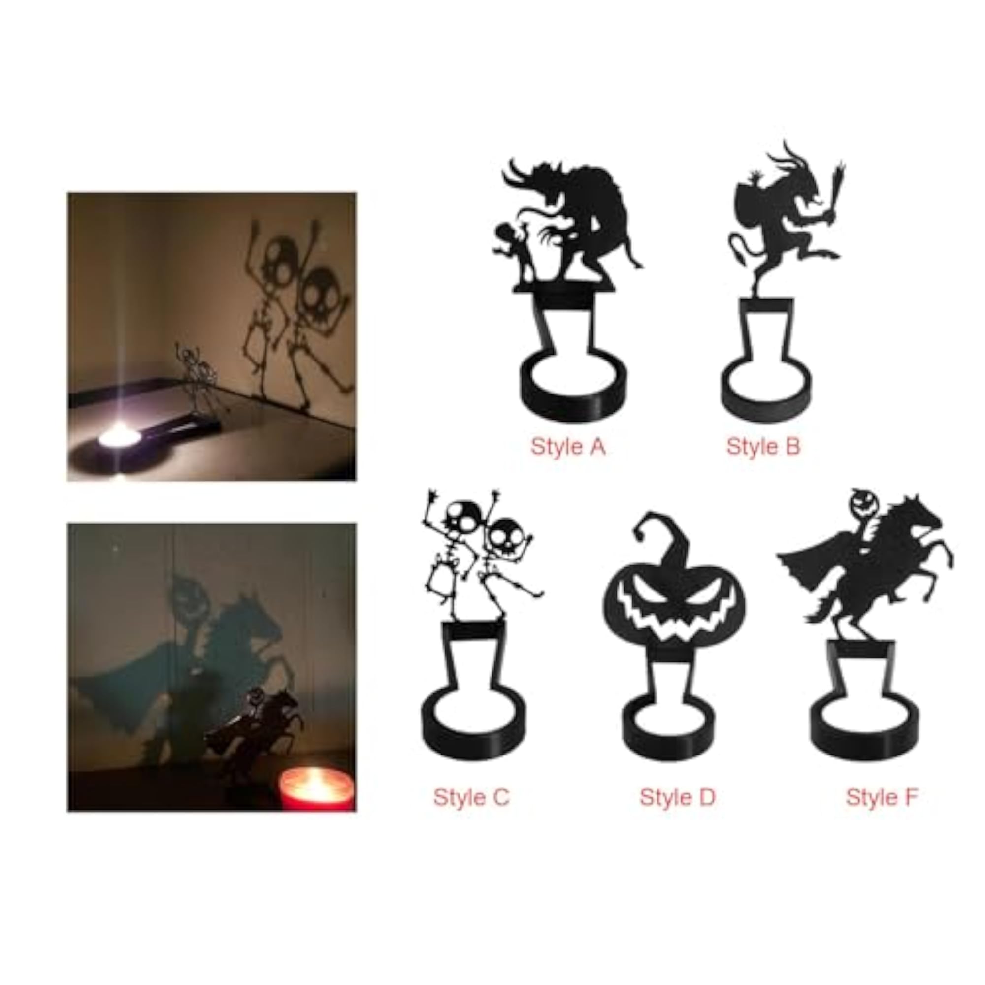Shadow Candle Holder Art Candlestick Projection, Theme Bars