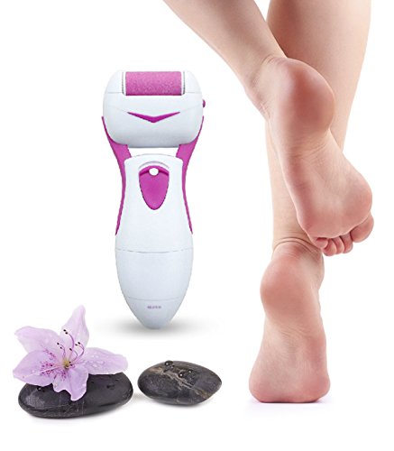 LOWEST PRICE NON ELECTRIC CONVENIENT BATTERY CALLUS REMOVER FOOT FILE INCLUDES FOUR FREE REFILLS DIY PROFESSIONAL PEDICURE Gently Smooths Dry Rough Cracked Heels And Removes Calluses