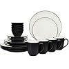 Elevate Your Dining Experience: Buy the Noritake Colorwave Graphite 20-Piece Set in Stunning Black/Graphite – Noritake