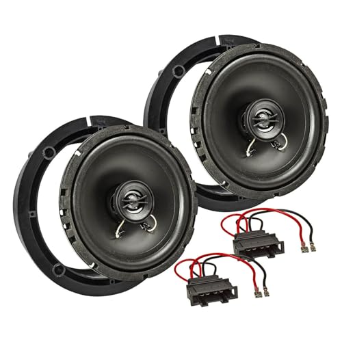 tomzz Audio 4057-001 TA16.5-Pro Kit de Instalación de Altavoces Compatible con VW Golf 4 IV Passat 3BG Polo 9N New Beetle Sistema Coaxial de 165mm
